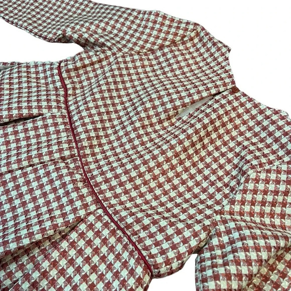 Hayden Girls NWT Piping Detailed Houndstooth Box Pleat Dress Size M - Picture 6 of 7